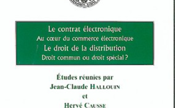 Livre, le Contrat électronique (Ed. LGDJ)